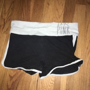 VS PINK Light Blue Banded Yoga Shorts
